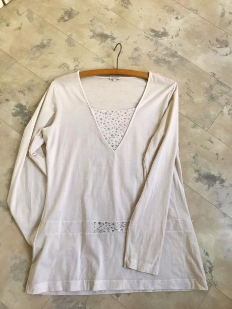 Luxusný top/ tričko s kamienkami, favab,xl