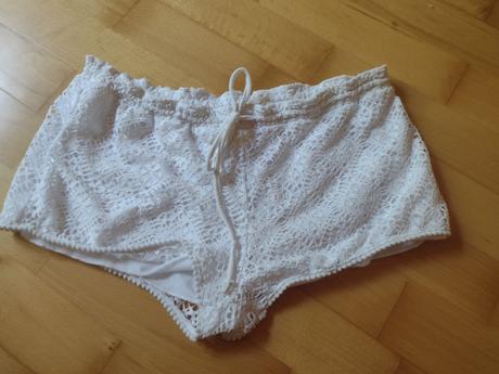 Čipkované kraťasy, h&m,l
