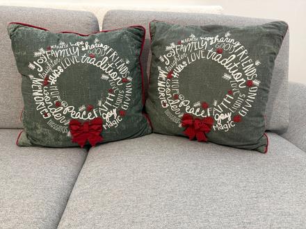 Vianočná obliečka na vankúš,