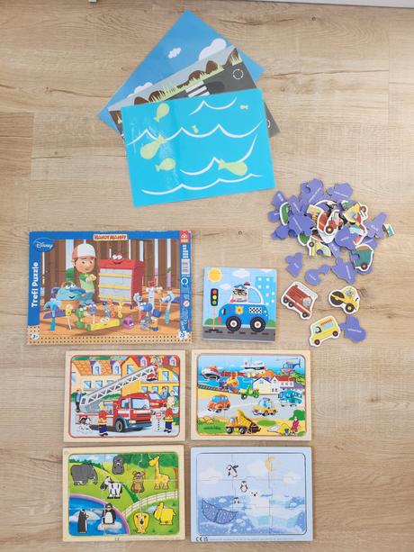 Puzzle pre chlapcov - auta, manny...,