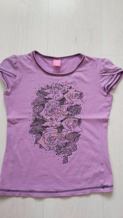 Bavlnené tričko 8-10 rokov, kenvelo,146