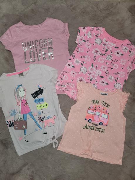 Dievčenský balík - tričká, 104–116
