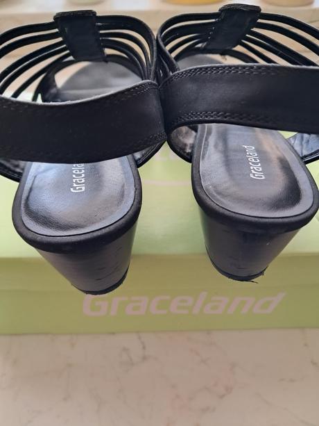 Čierne sandále, graceland,38