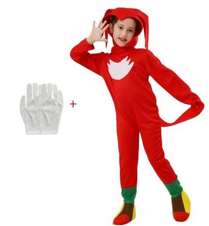 3-dielny kostým ježko sonic - knuckles,