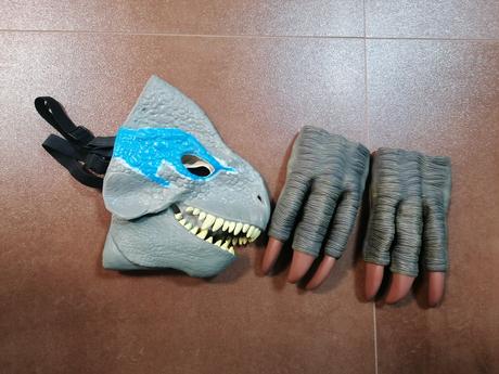 Maska raptor blue a pazúry, 