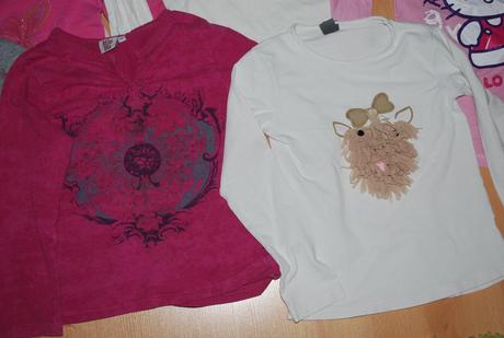 Veľký balík tričiek, v.122/128, h&m,122