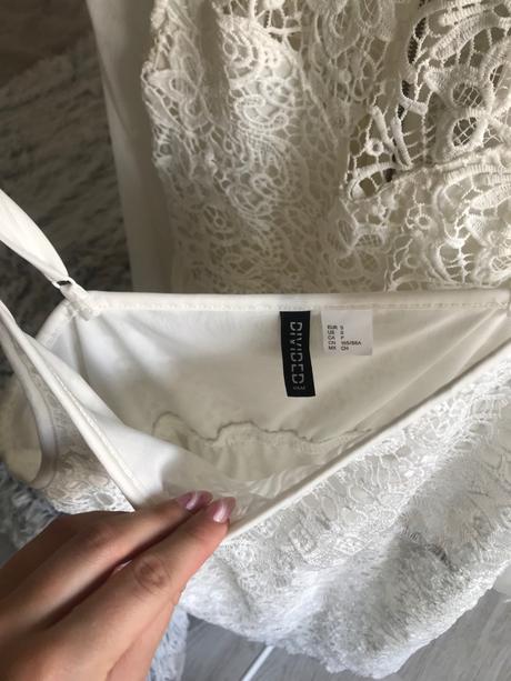 Čipkované šaty, h&m,s