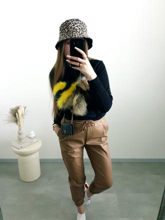 Zara koženkové nohavice s, zara,s