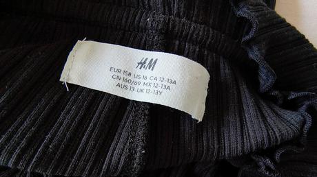 Vrúbkované legíny, h&m,152