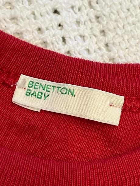 Chlapčenské tričko smiley červené benetton (62), benetton,62