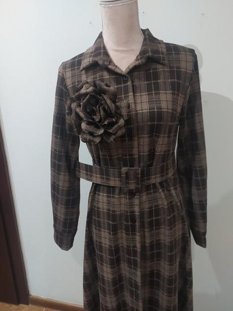 Karované šaty, l / m / s