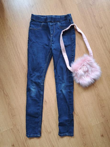 Denim jegginsy, h&m,134