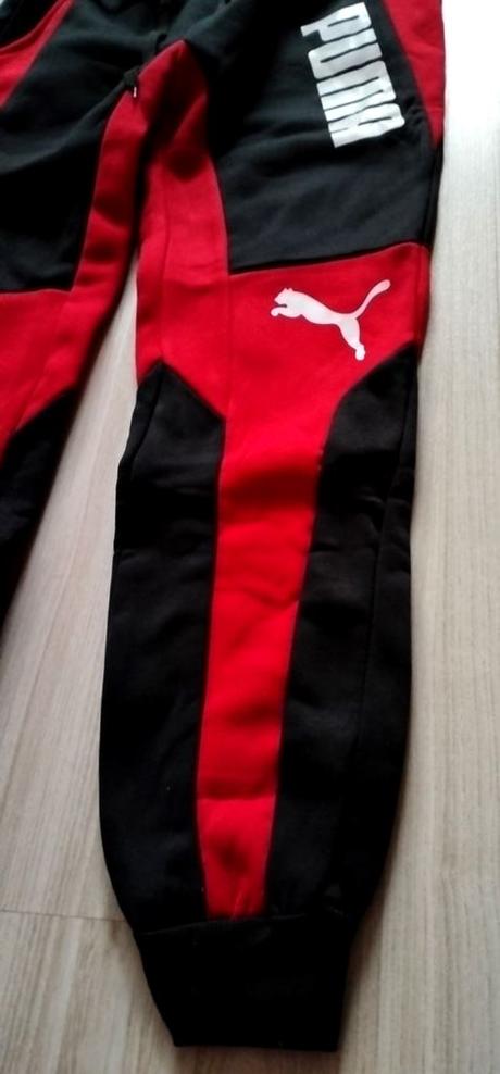 Čierno červená tepláková súprava, puma,152 - s