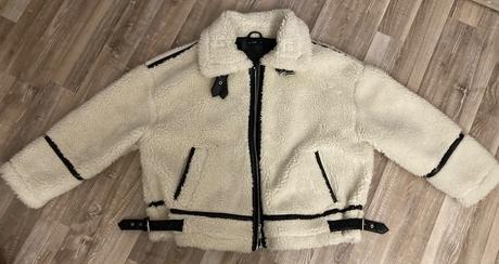 Krásna zimná kožušinová bunda, f&f,xl