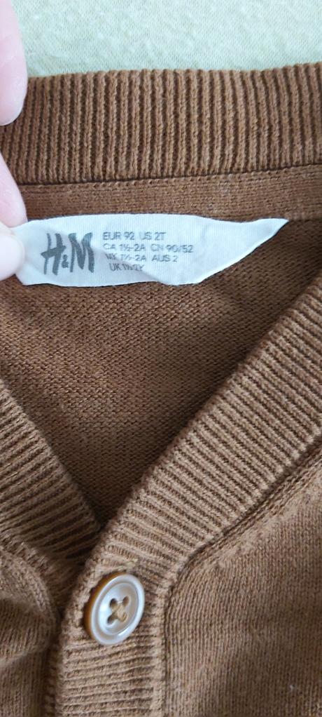 Svetrík hnedý h&m 92, h&m,92