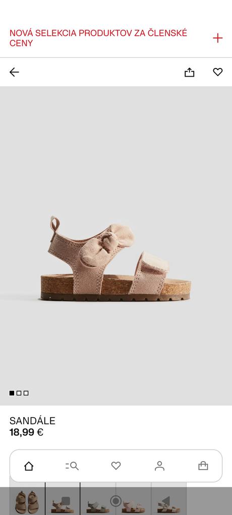 Sandálky hm nové, 20/21, h&m,21