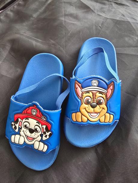 Šľapky s gumičkou paw patrol, c&a,25