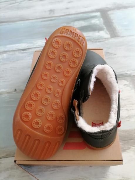 Zateplene barefoot kotnikove topanky camper č. 33, camper,33