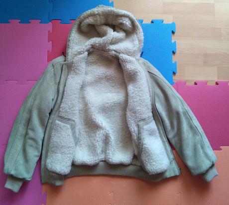 Práva koža bunda jelenina z barancinou., 