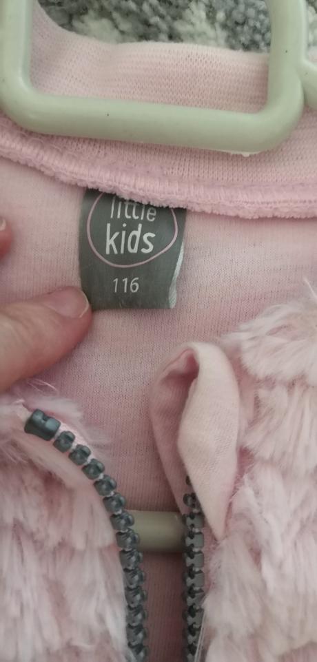 Ružová mikinka/kabátik, 116