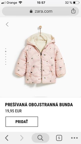 Bunda zara vel. 68, zara,68