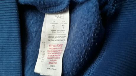 Chlapčenská mikina 13-14 rokov, f&f,164