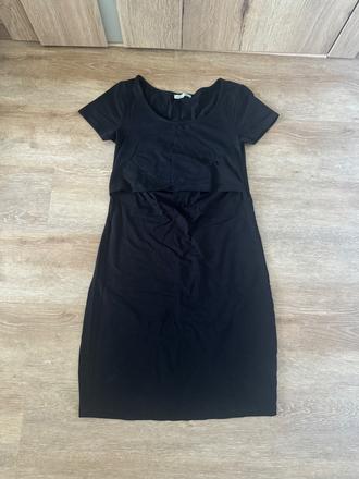 Čierne šaty 2v1 anna field mama, s