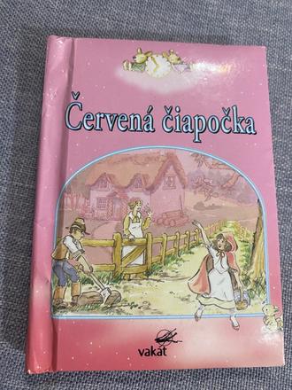 Stará retro mini knižka leporelo červená čiapočka,