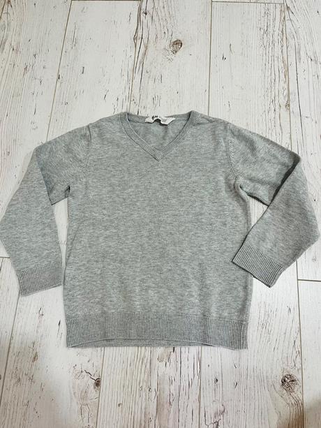 Sivý sveter 110/116, h&m,110