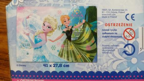 Trblietavé puzzle frozen,