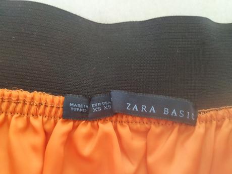 Oranžová sukňa, zara,xs
