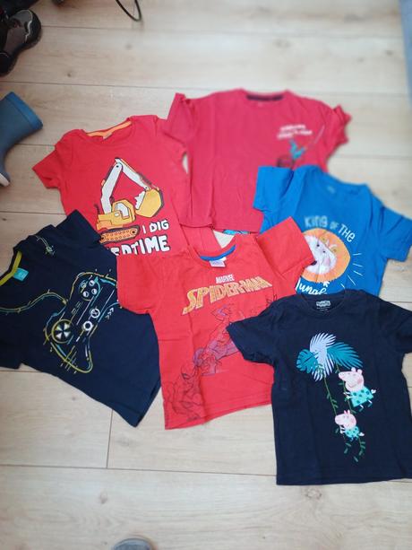 6 kusov tričiek, kids,110