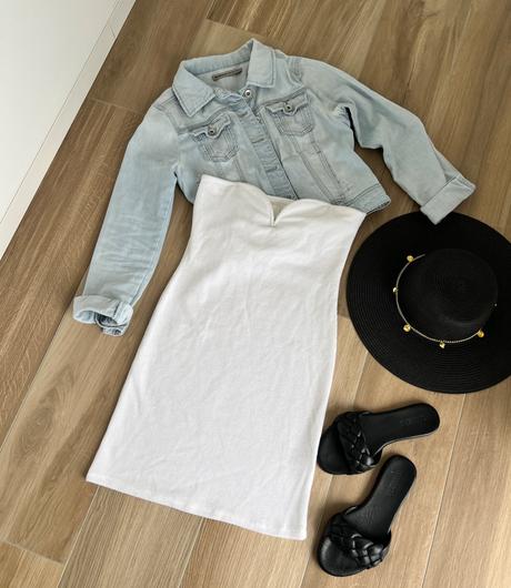 Biele šaty, h&m,s
