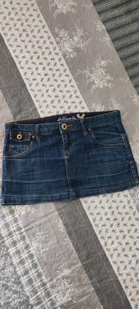 Riflová minisukňa, denim,36