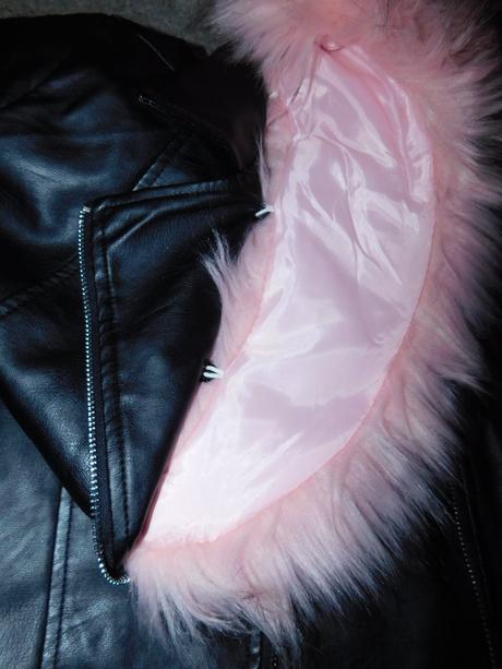 Kožená bunda - oteplena 158-164, 158