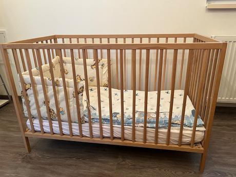 Detska postielka s matracom, šírka (cm): 60,dĺžka (cm): 120