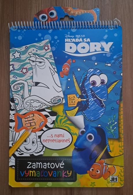 Omaľovánka disney "hľadá sa dory", 