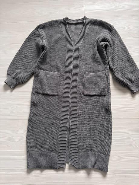 Pletený dlhý kardigán, m