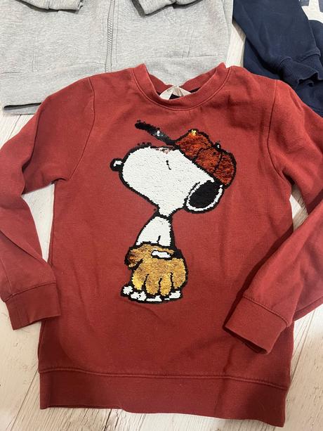 Mikina chlapec 122/128 3ks, h&m,122