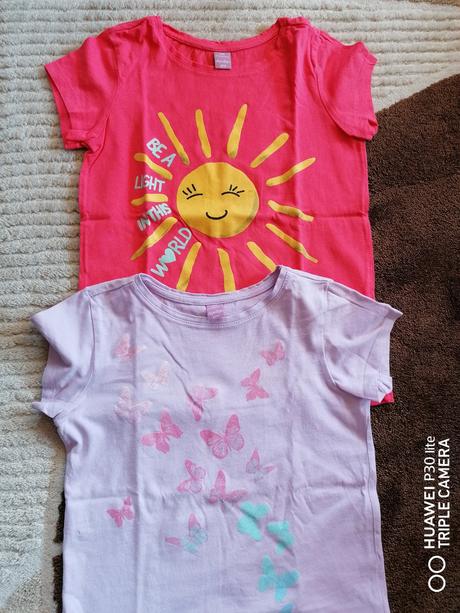 Tričká s motívom v. 128 málo nosené, dopodopo,128