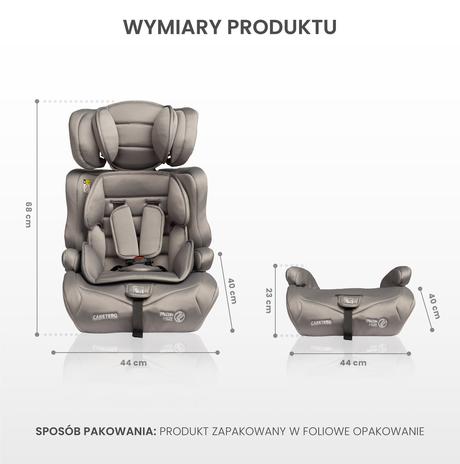 Caretero autosedačka falcon brown (76-150), caretero