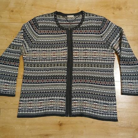 Teplý sveter s nórskym vzorom, c&a,xl