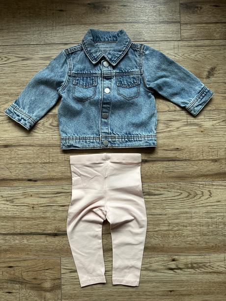 Riflova bunda a legíny, primark,74