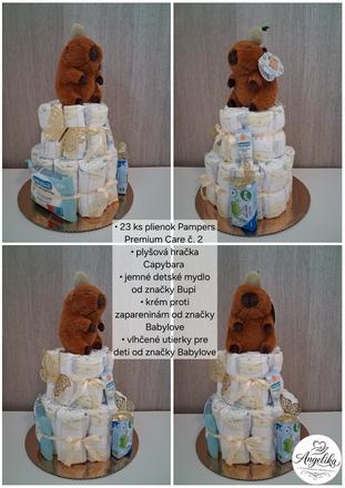 Plienková torta capybara,