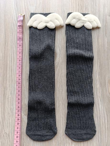 Dievčenské podkolienky s krídlami - 2 veľkosti, 