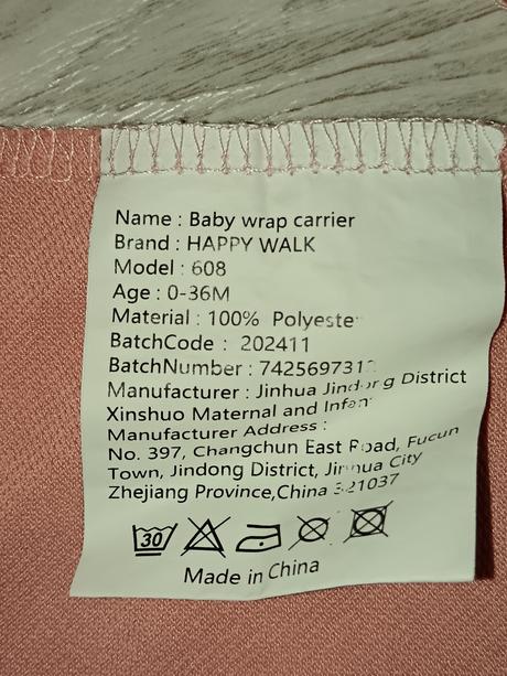 Šatka na nosenie zn. happy walk, 