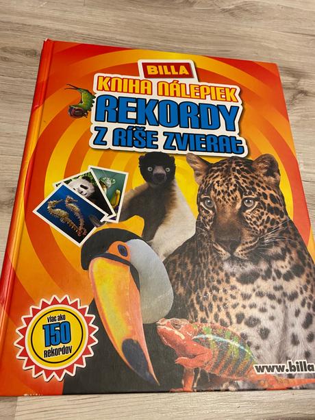 Krásna kniha nálepiek billa rekordy z ríše zvierat, 