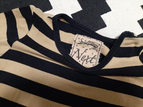 Veľmi pekné a kvalitné pásikové tričko next na 6r., next,116