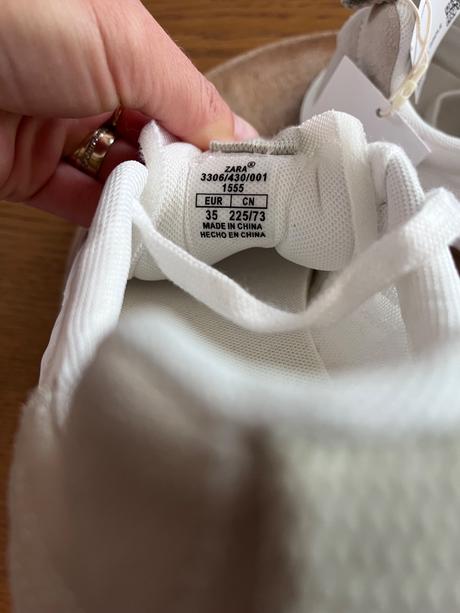 Zara tenisky s visackou, zara,35