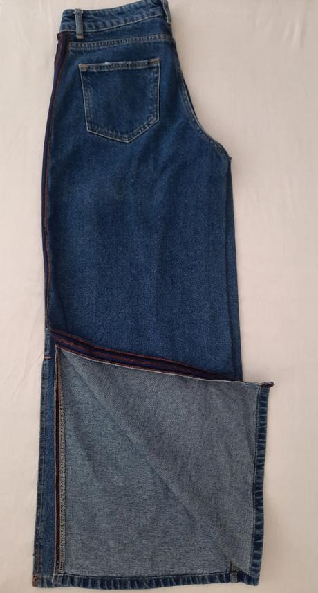 Zara denim široký strih, zara,34